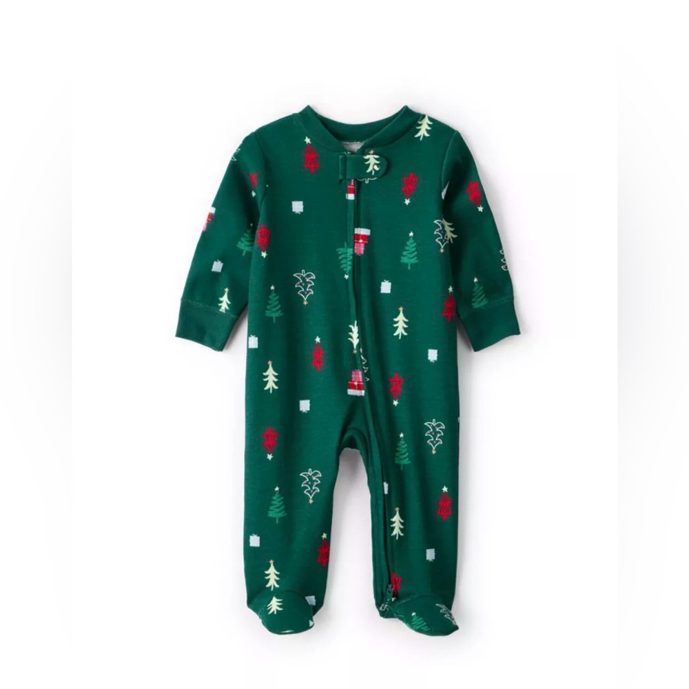 Festive Green Kids One Piece